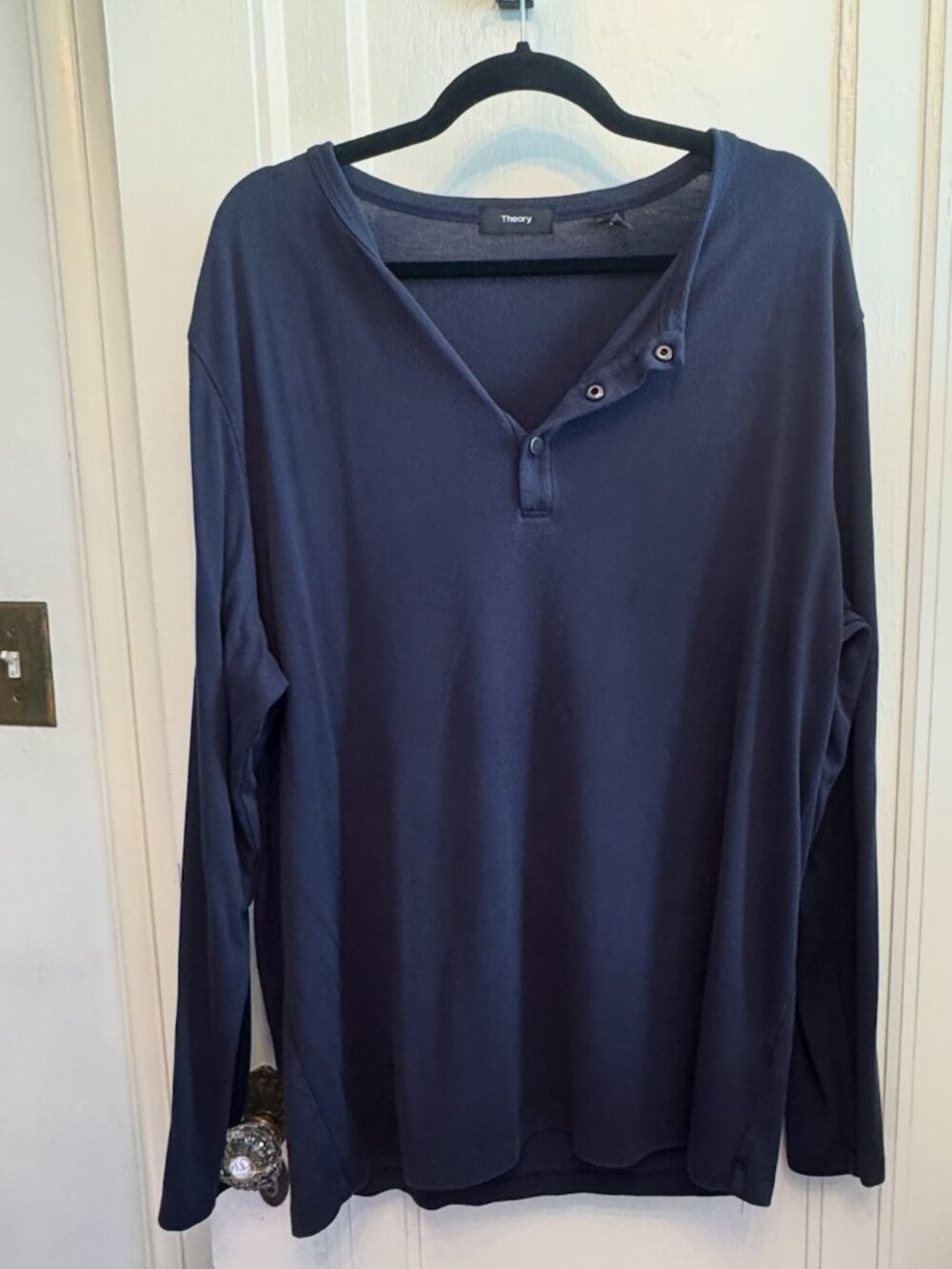 Theory Navy Modal Henley